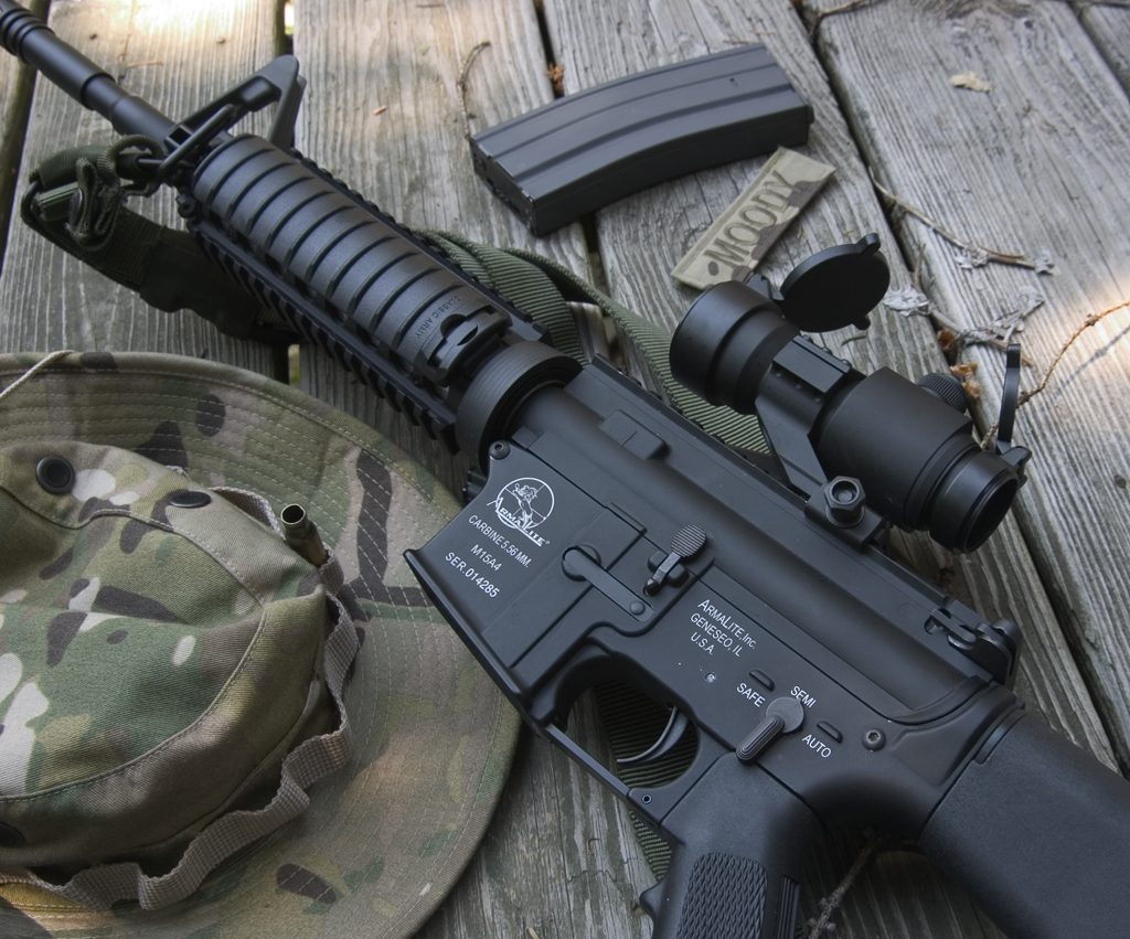 A realistic M15A4 airsoft gun for milsim games.